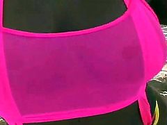 So scrumptious big ass babe Tia gets her phat round ass oiled before an intense sex