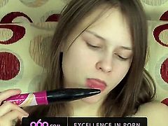 Beata is very horny and naughty today so she is taking her favorite toy and starts masturbating her wet and juicy pussy and doing it like a true mature whore would do in her place.