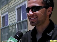 This Money Talks update is all about a brave guy with hairy chest. He gets his chest hair treated right by sexy raven haired girl Lexi for money. Watch them have fun in public place.