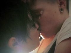 Classy passionate lesbian sex