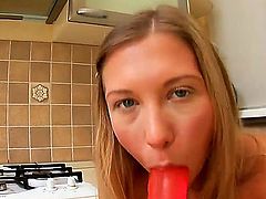 Girls love to cum real hard and blonde teen honey Nastie is definitely one of them. She is taking a sex toy deep inside of her tunnel of love while moaning.