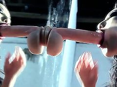 Brunette asian hottie Asa Akira enjoys large dildo in naughty hardcore solo show