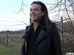 Cum addicted hot girlie is a great dick sucker. This awesome gal with sweet natural tits loves to rub her pussy before giving a stout blowjob for sperm. Just check her out in Jim Slip sex clip and get ready to reach the seventh heaven of pleasure.