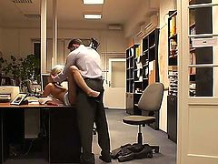 Amazing office fucking with astounding slut Jenny