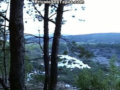 WTF Pass sex clip presents a really hot and kinky brunette. This amateur chick acts like a real whore. After visiting a national park slutty gal desires to give a blowjob for cum to her boyfriend. She bends over the tree then to get her wet pussy polished from behind tough.