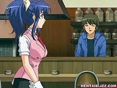 Hentai maid tittyfucking and facial cumshoting movies by www.hentaiblizz.com