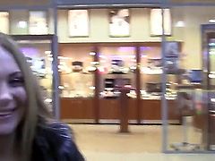 Teen cutie with beautiful big natural boobs named Grace was pick uped in the mall