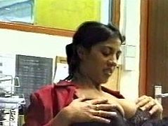 Sexy brunette Indian lady named Fatima blows a dick in the office. But that is payback for getting her pussy eaten by her colleague.