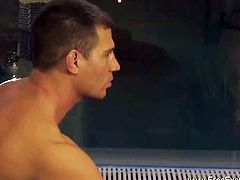 Check out these sexy dudes having fun together. One got his cock stroked and is ready to stick it deep inside his partner's butthole!