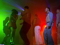 Dancing a bit tipsy brunette and blondie thirst for cum. Slender chicks seduce a just met dude, move to the couch to suck his stiff tasty lollicock for gooey sperm. Just have a look at these horn-mad nymphos in 21 Sextury xxx clip and be sure to jizz at once.