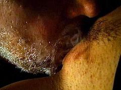 Milf is smoking and giving a blowjob