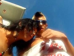 Crazy underwater game involved pornstars like Adrianna Nicole, Cherry Torn, Christian XXX, Danni Daniels, Eva Lin, Foxxy, Kimber James, Mandy Mitchell, Morgan Bailey and Tameka.