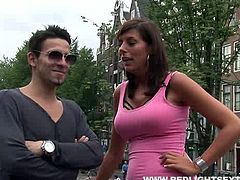 Cock hungry brunette trollop is quite a talented cock sucker. She pleases her client with a blowjob and then she spreads her legs wide indicating how bad she wants him to fuck her juicy pussy in missionary pose.