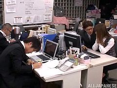 That's sort of a damn initiation! She is so lusty and so fucking horny! What happened to her is something hot and she enjoyed being fucked in the office!