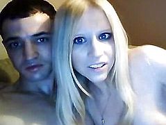 The couple communicates via webcam