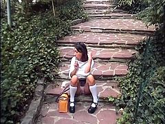 Slutty teen in sexy school uniform shows some solid skills in cock riding, She rides a big fat cock with her tiny asshole. The cock goes as deep as possible and not every chick would be able to handle this.Enjoy!