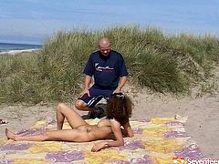 Go for the one another sex tube video from Seventeen porn site. sexy young babe gives eager blowjob to her sex partner right on the beach in broad daylight.