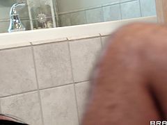 You shouldn't miss super horny asian milf Gaia having fun in the bathroom. She rides his massive cock like a nympho and can't get enough of it!