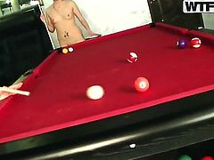 While this isnt exactly a insane orgy, it does show that fully nude billiards is a highly underrated sport. And, I must say, its fun to watch, too -- with the right players.