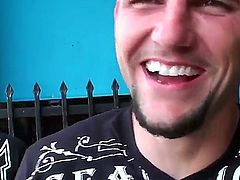 Adorable slim chick meets up with wild raunchy dudes at an auto repair shop. She uses all of her sexual prowess to seduce them and make them bone her.