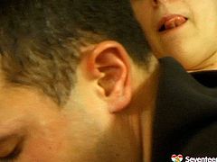 One nice blondie with cute pigtails enjoys rough fuck in exciting Seventeen tube video. She gets her pussy drilled hard in doggy style and later in missionary one.