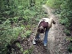 Wicked as fuck brunette slut strips in the forest installing speculum in her vaginal opening. Then the couple goes indoor where she is piss drinking in POV. Any sex and fetish desires could be pleased here. Enjoy your time!