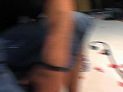 This blonde is the kind of girl that needs to be fucked hard and luckily for her we have a volunteer for that kind of thing! She has a big spankable ass and big natural boobs! Press play and enjoy the show!