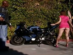 Interracial Banging for Bike-Loving Chick Alice Bell