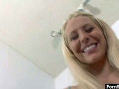 Gosh, don't even hesitate to check out incredibly hot Pornstar sex clip. Zealous pale cutie gets rid of blue top. She plays with her sweet big tits and her nipples get fist at once.