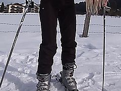 Eroberlin shows russian Anna Safina sexy horny vacation in Austria. Open public masturbation on the ski Piste. Ein geiler Urlaub in Ã�sterreich mit Anna einer geilen blonden Russin.