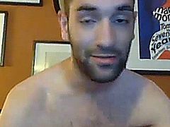Handsome Guy bare naked and shows his big hard dick and nice butt, he even plays his asshole with his dildo