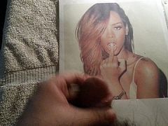 Cum Tribute for Rihanna