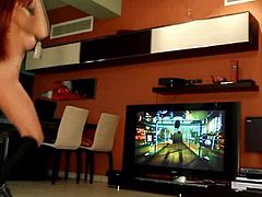 Ashley Bulgari Playing Xbox Kinect Nude