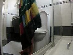 Enjoy my old mum at WC. Hidden cam