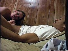 Sex insane blonde sucks dick with only one desire to sample his semen. Later she gets her ass hole finger fucked and fucked in doggy style position.
