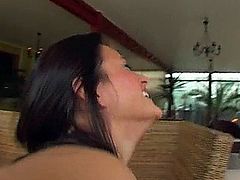 Whiny teen brat gagged with deep throating