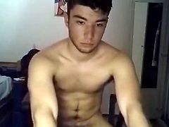 Sexy Beautiful Boy Is Jerking His Nice Cock On Cam