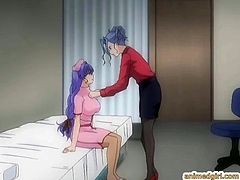 Shemale hentai doctor fucked an anime nurse