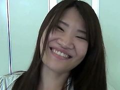 Hairy pussy Japanese momma strips slowly on camera. She looks so shy with her sweet smiles but as soon as she reveals her everything she turns in to a beast.