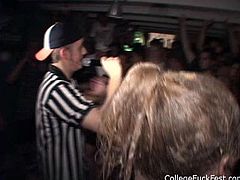 Too drunk and voracious booty gals desire to fight in the foamy ring. They grab necks and tits, smack asses and wanna win a stiff dick for steamy casual sex at this great college party.