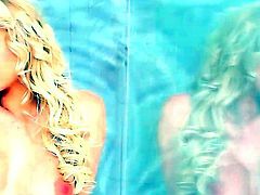 One of a kind young blonde beauty Anneli with arousing heavy make up and medium natural boobs gets filmed in point of view while fingering sweet honey pot on the floor.
