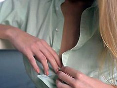 Smoking hot blonde babe is fantastically seductive and beautiful young model. She takes her clothes off teasingly demonstrating her fresh sexy body. She slips her hand down caressing her smooth silky pussy moaning seductively. Incredibly exciting video that is definitely worth watching.