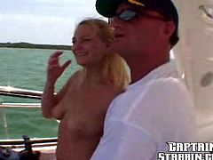 She digs captains and this dude right here is about to fucking score just because he owns a fucking boat or a yacht, whatever the fuck that is!