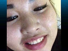 horny asian slut almost caught by her mom