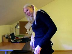 Sex hungry dude calls up a salty blond prostitute with Russian roots. As soon as she receives money, she squats down in front of him to please him with a steamy blowjob in pov sex vid by Mofos Network.