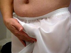 Another wank in my latest white shorts