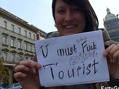 Welcome to our Fatty Game, the place where chunky whores are on mission! The hot plump for today is Alexandra and she has to fuck a tourist. This dude is not aware of what's happening, but he likes her and things are about to get a lot more interesting for him, from now on. Stick around and enjoy it too!
