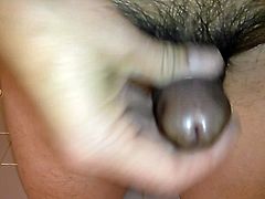 Cumming on the toilet