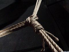 This cruel mistress wants to teach her sex slave some good manners. She binds her hands in rope to ensure she can't wiggle her hands free and punishes her in rough BDSM way.