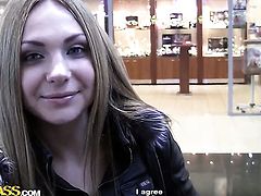Blonde Grace kills time blowing guys stiff tool
